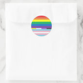 Pride Cirkel Ronde Sticker (Tas)