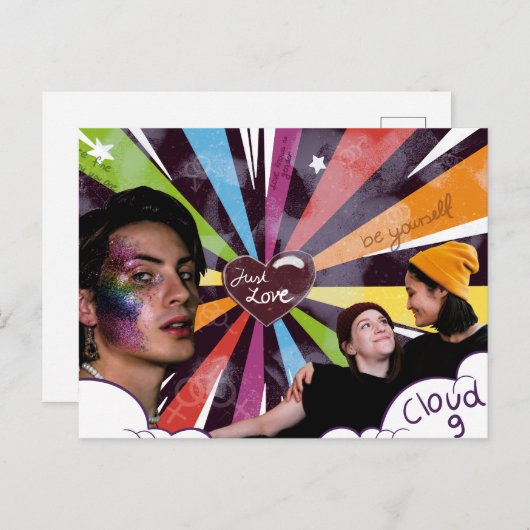 Pride collage briefkaart (Voorkant / Achterkant)