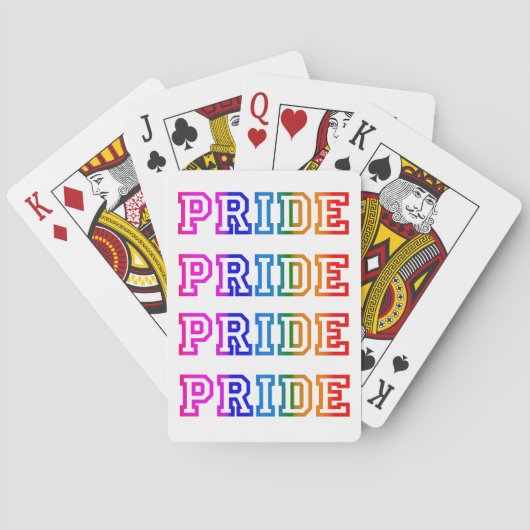 PRIDE College Font Pokerkaarten (Achterkant)