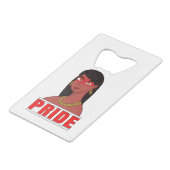 Pride Creditkaart Flessenopener (Achterkant Gekanteld)