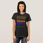 Pride Daddy Trots Gay Lesbisch LGBT Vader's Papa T-shirt (Voorkant volledig)
