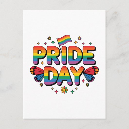 Pride dag feestdagenkaart (Voorkant)