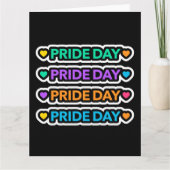 Pride dag. LGBT+Pride. Rainbooghart. Kaart (Voorkant)