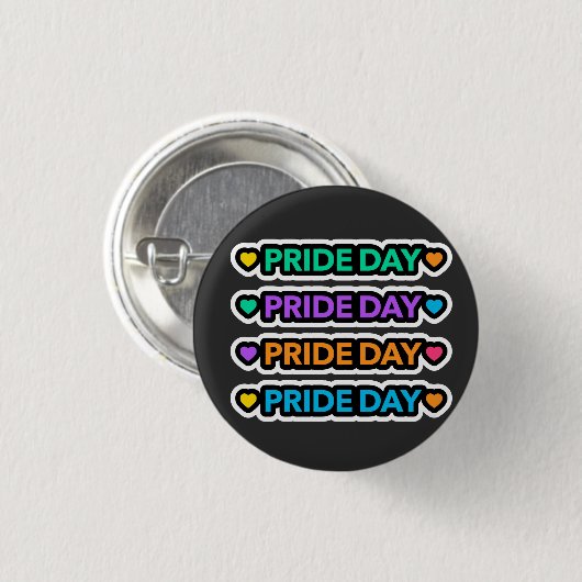 Pride dag. LGBT+Pride. Rainbooghart. Ronde Button 3,2 Cm (Voorkant /achterkant)