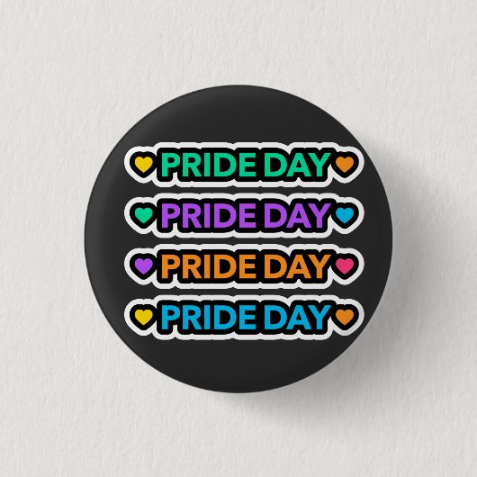 Pride dag. LGBT+Pride. Rainbooghart. Ronde Button 3,2 Cm (Voorkant)