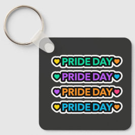 Pride dag. LGBT+Pride. Rainbooghart. Sleutelhanger