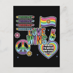 Pride dag. Liefde wint. Ik ben queer en heb geen a Briefkaart