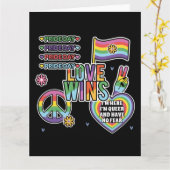 Pride dag. Liefde wint. Ik ben queer en heb geen a Kaart (Gele Bloem)