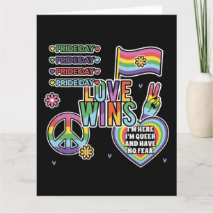 Pride dag. Liefde wint. Ik ben queer en heb geen a Kaart
