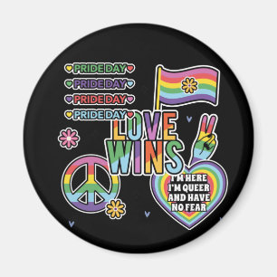 Pride dag. Liefde wint. Ik ben vrolijk en heb geen Magneet