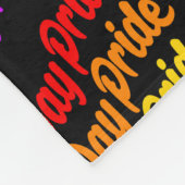 Pride de hele dag regenboog kleuren LGBTQ + Fleece Deken (Hoek)