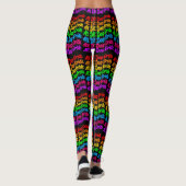 Pride de hele dag regenboog kleuren LGBTQ + Leggings (Achterkant)