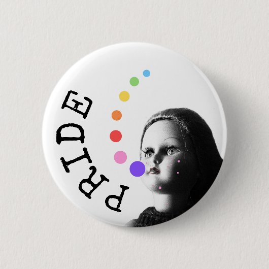 Pride - De Regenboog Boodschap Ronde Button 5,7 Cm (Voorkant)