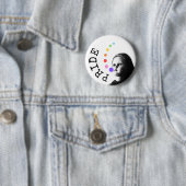 Pride - De Regenboog Boodschap Ronde Button 5,7 Cm (In situ)