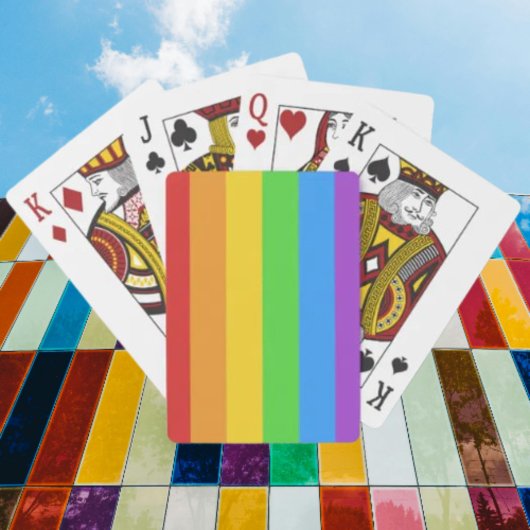 Pride Deck: Regenboogvlag Pokerkaarten