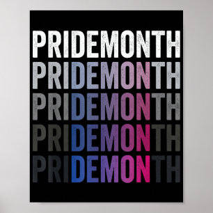 Pride Demon Biseksueel Bi Pride Maand LGBTQ Homose Poster