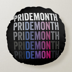 Pride Demon Biseksueel Bi Pride Maand LGBTQ Homose Rond Kussen