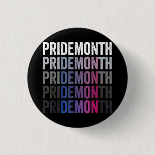 Pride Demon Biseksueel Bi Pride Maand LGBTQ Homose Ronde Button 3,2 Cm