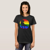 Pride Dinosaur Lgbt Gay Lesbian Transgender Trans T-shirt (Voorkant volledig)
