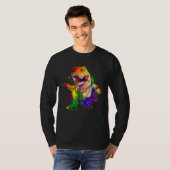 Pride Dinosaur LGBT Gay Lesbian Transgender Trans  T-shirt (Voorkant volledig)