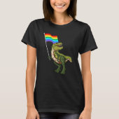 Pride Dinosaur Lgbt Gay Lesbian Transgender Trans T-shirt (Voorkant)