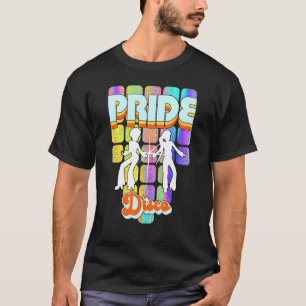 Pride Disco Dames Regenboog LGBT Boogie Dance 70s  T-shirt
