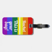 Pride Dit is je tas Funny Rainbow LBGT Bagagelabel (Achterkant horizontaal)