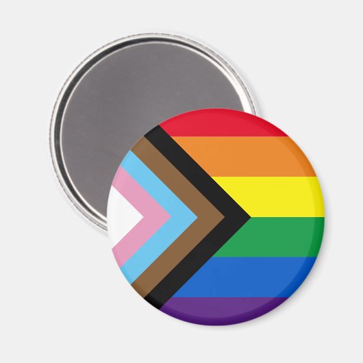 Pride diversity Inclusief regenboog Lgbtq homovlag Magneet (Voorkant / Achterkant)