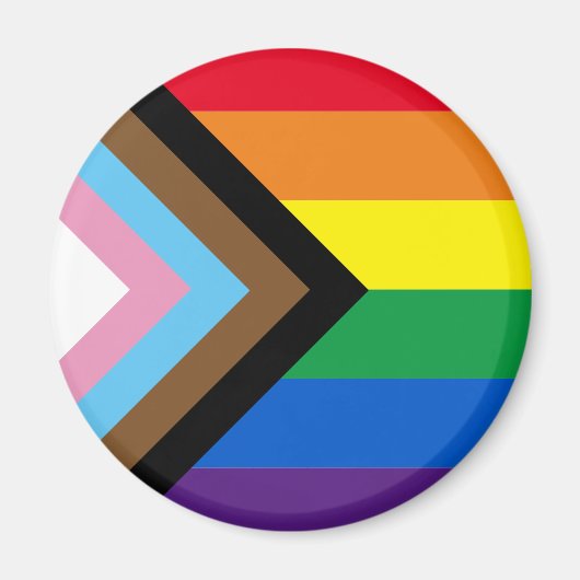 Pride diversity Inclusief regenboog Lgbtq homovlag Magneet (Voorkant)