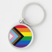 Pride diversity Inclusief regenboog Lgbtq homovlag Sleutelhanger (Voorkant)