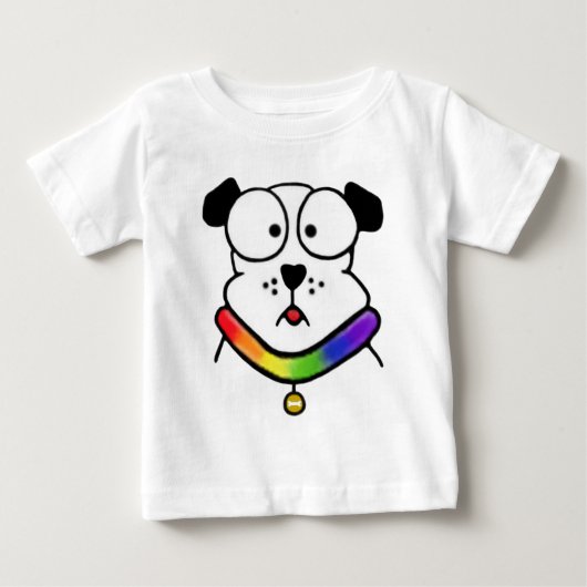 Pride Dog Baby T-shirt (Voorkant)