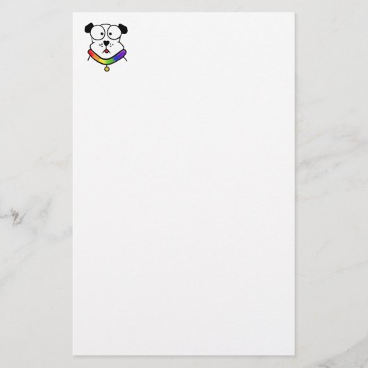 Pride Dog Stationery Briefpapier (Voorkant)