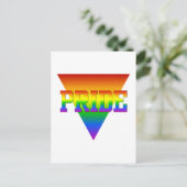 Pride driehoek briefkaart, pas aan briefkaart (Staand voorkant)