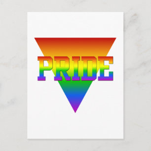 Pride driehoek briefkaart, pas aan briefkaart