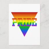 Pride driehoek briefkaart, pas aan briefkaart (Voorkant)