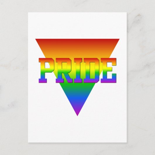 Pride driehoek briefkaart, pas aan briefkaart (Voorkant)