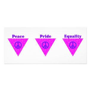 Pride Driehoekige rackkaart Reclamekaart