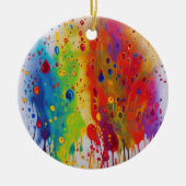 Pride Drip Patroon Ornament (Voorkant)