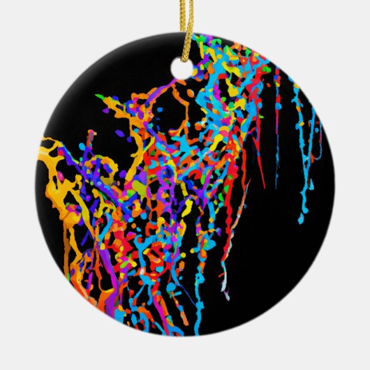 Pride Drip Patroon Ornament (Voorkant)