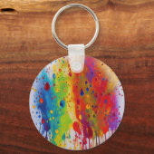 Pride Drip Pattern Sleutelhanger (Voorkant)