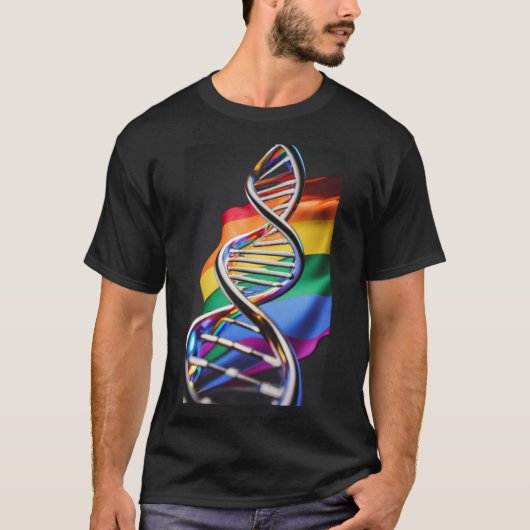 Pride dubbele helix t-shirt (Voorkant)