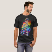 Pride dubbele helix t-shirt (Voorkant volledig)