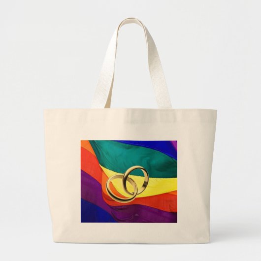 Pride en huwelijk grote tote bag (Voorkant)