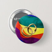 Pride en huwelijk ronde button 5,7 cm (Voorkant /achterkant)