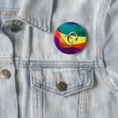 Pride en huwelijk ronde button 5,7 cm (In situ)