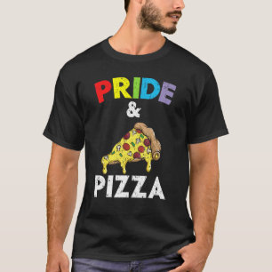 Pride En Pizza Italiaans Eten Pizza Eter LGBTQ T-shirt