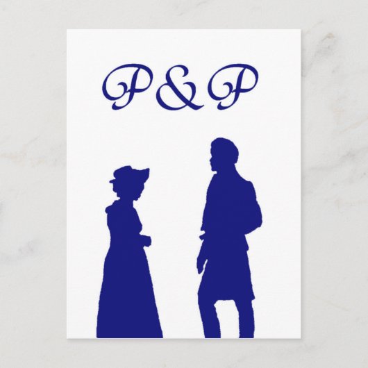 Pride en Prejudice Briefkaart (Voorkant)