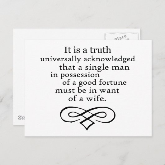 Pride en Prejudice Briefkaart (Voorkant / Achterkant)