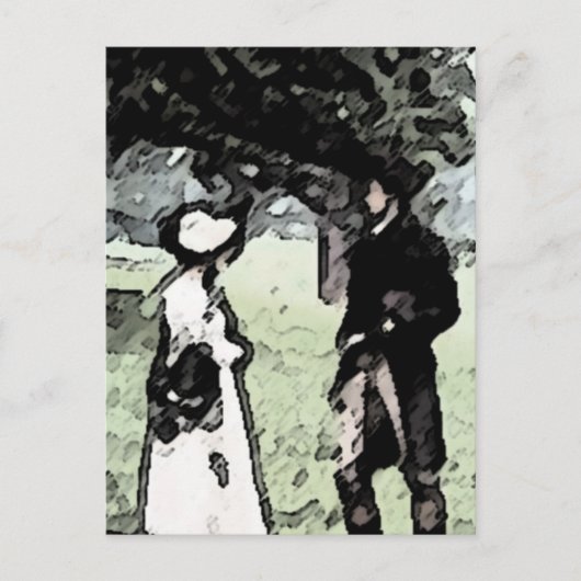 Pride en Prejudice Briefkaart (Voorkant)