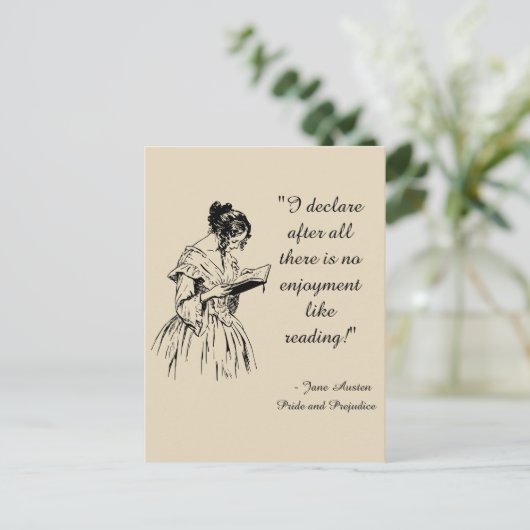 Pride en Prejudice Briefkaart (Staand voorkant)